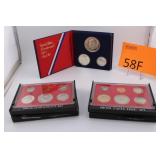 1981, 1982 U.S. Coin Proof Sets/Bicent. Silver Pr.