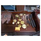 Assorted Clock Parts and Weights