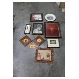 9 Assorted Framed Art Pieces
