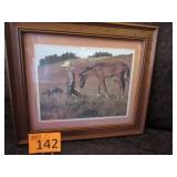 1979 Jim Daly Boy and His Horse Print
