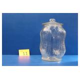 Large Vintage Planters Peanuts Glass Jar with Lid