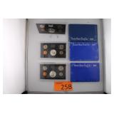 1968, 1969 and 1970 U.S. Mint Coin Proof Sets