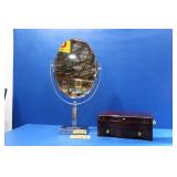 Double Sided Vanity Mirror / Dresser Top Box