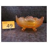 Jeannette Marigold Carnival Glass Bowl