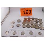 Large Lot of Kennedy Half Dollars / Nickels