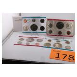 Two 1976 U.S. Mint Coin Proof Sets