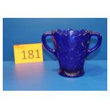 Moser Cobalt Blue Inverted Strawberry Vase