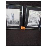 Two Signed & # Duke University Lithographs