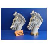 1969 Barsottini Trojan Horsehead Wine Bottles