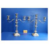 Late 1800s EG Webster Victorian Candelabras
