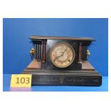 Antique Ingraham 8 Day Gonging Mantle Clock