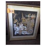 Vintage Framed Thai Ramakien