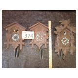 Three Project Cuckoo Clocks