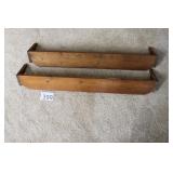 Two Wooden Wall Shelves