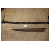 Two Vintage Saws, One Two Man Saw