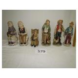 Six Bique Figurines