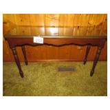 Sofa Table with Glass Top