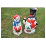 Two Snowmen Blow Mold Light Ups