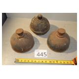 Three Vintage Smudge Pot Road Flares