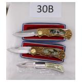 Three New SS Blade Pocket Knives