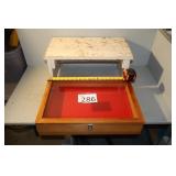 Display Box and Wood Step Stool Box