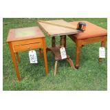 Three Wooden Tables