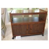 Rolling Credenza Two Door Cabinet