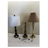 Three Accent Lamps