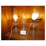 Electric Converted Oil Lamp / Oil Lamp