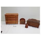 Cedar Jewelry Box, Sewing Box, Letter Holder