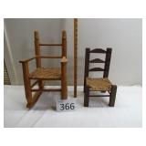 Vintage Doll & Chair