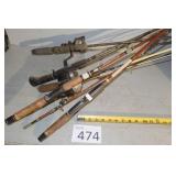 Three Rod and Reels / Two Poles