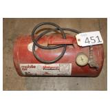 Air Tank with Gauge and Hose
