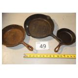 Three Skillets