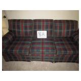 Plaid Couch and Matching Chair
