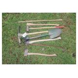 Six Yard Tools / Two Wooden Handles