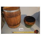 Nail Keg Barrel, Flower Pot