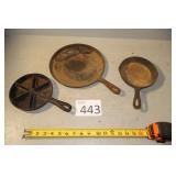 Three Skillets