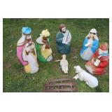 Eight Piece Light Up Nativity Scene
