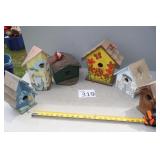 Six Hanging Bird Houses