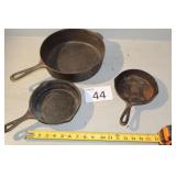 Three Skillets