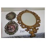 Victorian Wall Art & Mirror