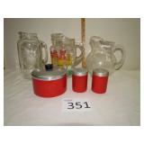 Vintage Grease Catcher & Tea Pitchers