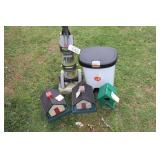 Vacuum Cleaner, Small Trash Can, Bird Feeders