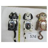 Three Reproduction Battery Operated Clocks