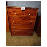 Cedar Chest of Drawers with Glass Top