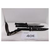 Three Jiu Fau Fixed Blade Knives / Utility Knife