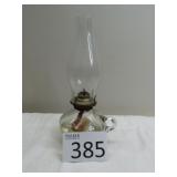 Antique Oil Lamp with Finger Hole