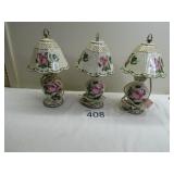 3 Rose Lamps