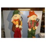 Two Scarecrow Halloween Decorations